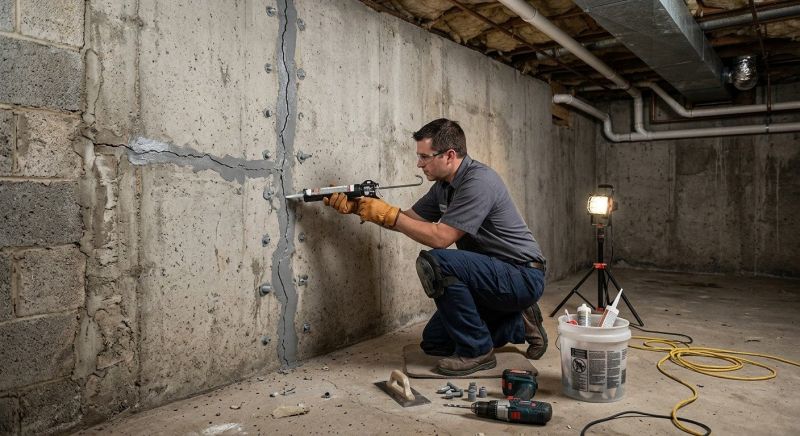 Basement Crack Repair in Canton, GA