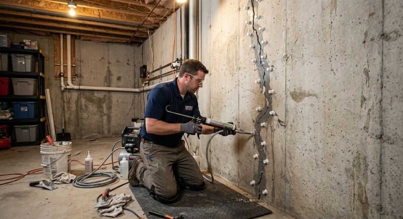 Basement Crack Repair in Canton, GA