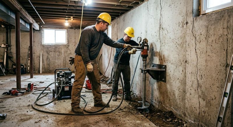Basement Stabilization in Canton, GA
