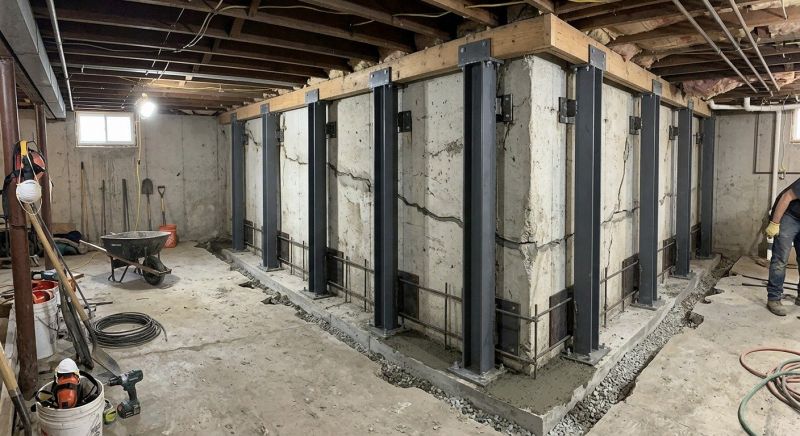 Basement Stabilization in Canton, GA