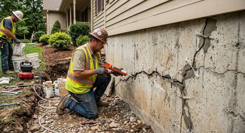 Cracked Foundation Repair in Acworth, GA