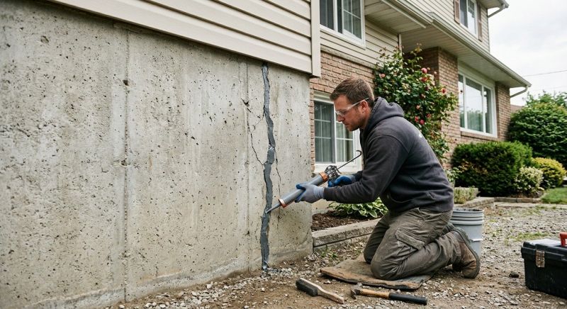 Foundation Crack Sealing in Canton, GA