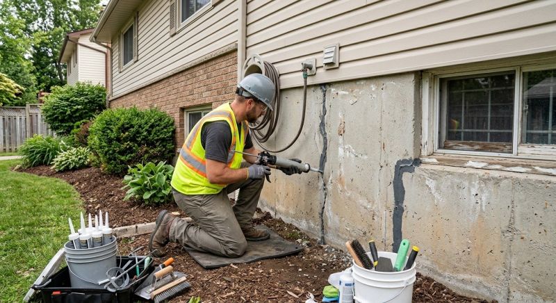 Foundation Crack Sealing in Canton, GA