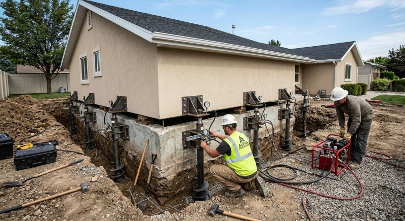 Foundation Pier Leveling in Canton, GA