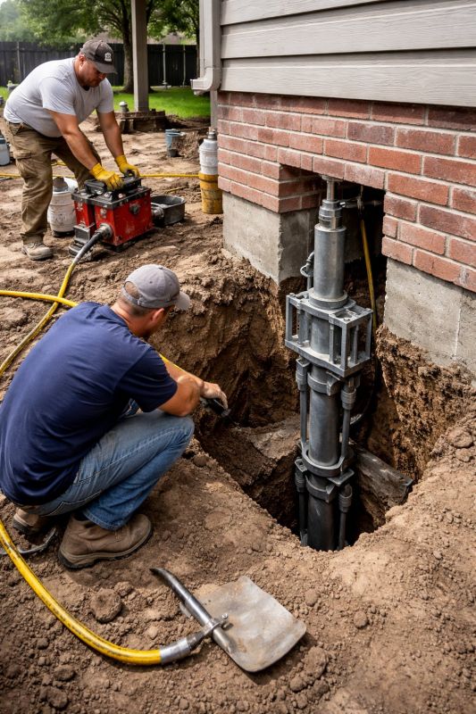 Foundation Pier Repair in Canton, GA