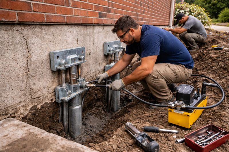 Foundation Pier Repair in Canton, GA