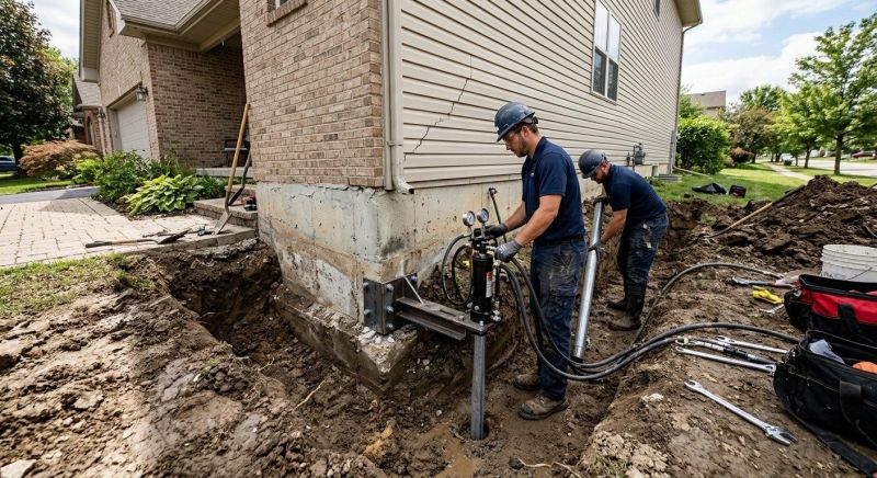 Foundation Settlement Repair in Canton, GA