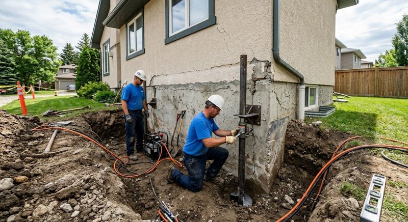 Helical Piers Installation in Canton, GA