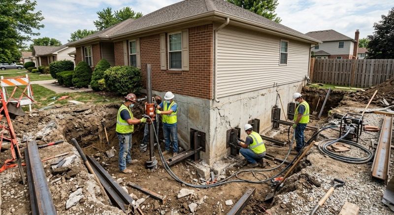 House Foundation Repair in Alpharetta, GA
