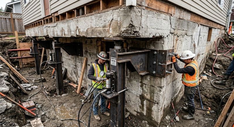 Sinking Foundation Lifting in Canton, GA