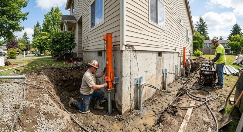 Sinking Foundation Repair in Ball Ground, GA
