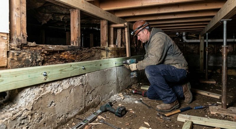 Sinking Foundation Repair in Cobb County, GA