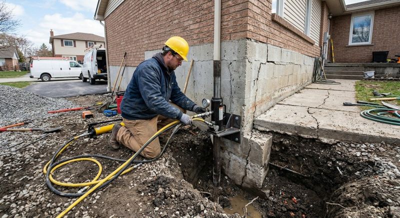 Sinking Foundation Repair in Cumming, GA