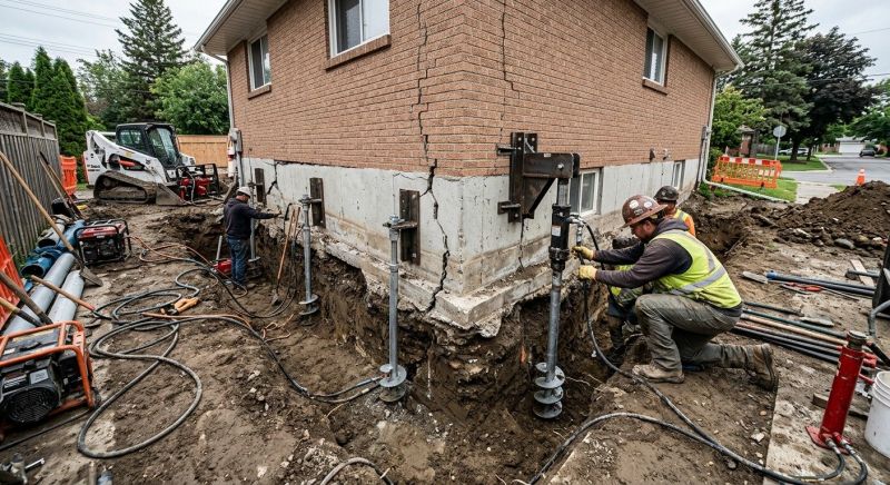 Sinking Foundation Repair in Forsyth County, GA