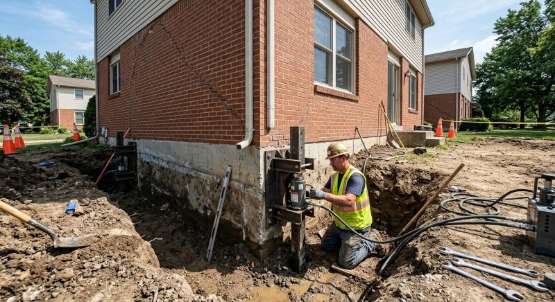 Sinking Foundation Repair in Jasper, GA