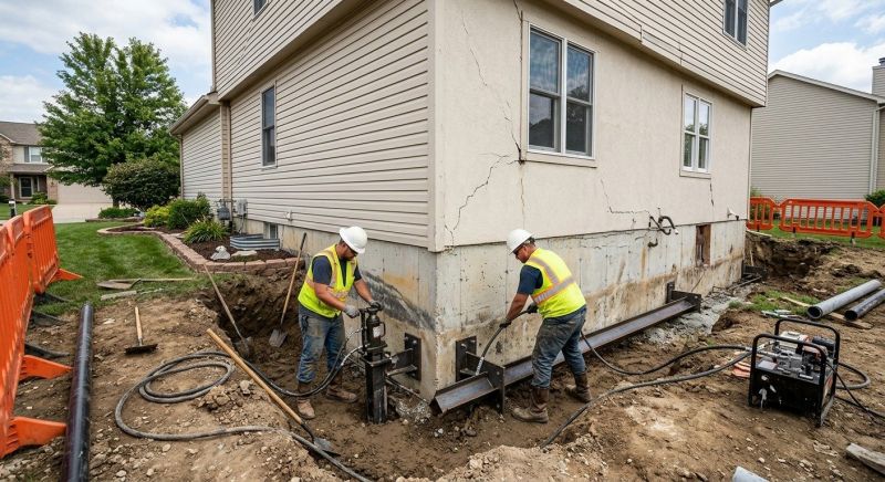 Sinking Foundation Repair in Jasper, GA