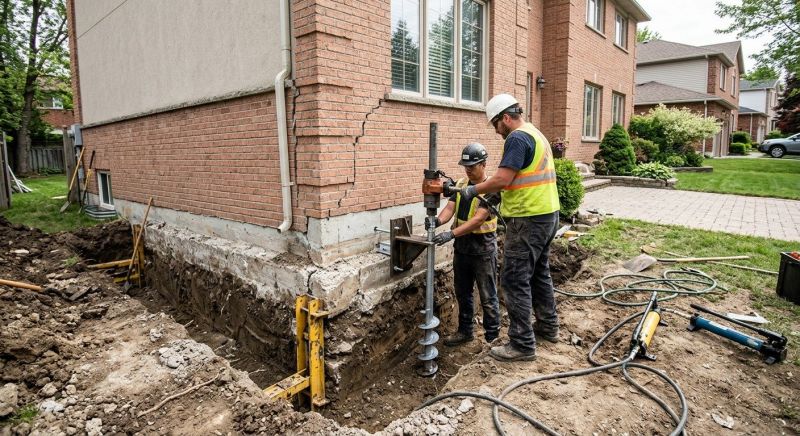 Sinking Foundation Repair in Woodstock, GA